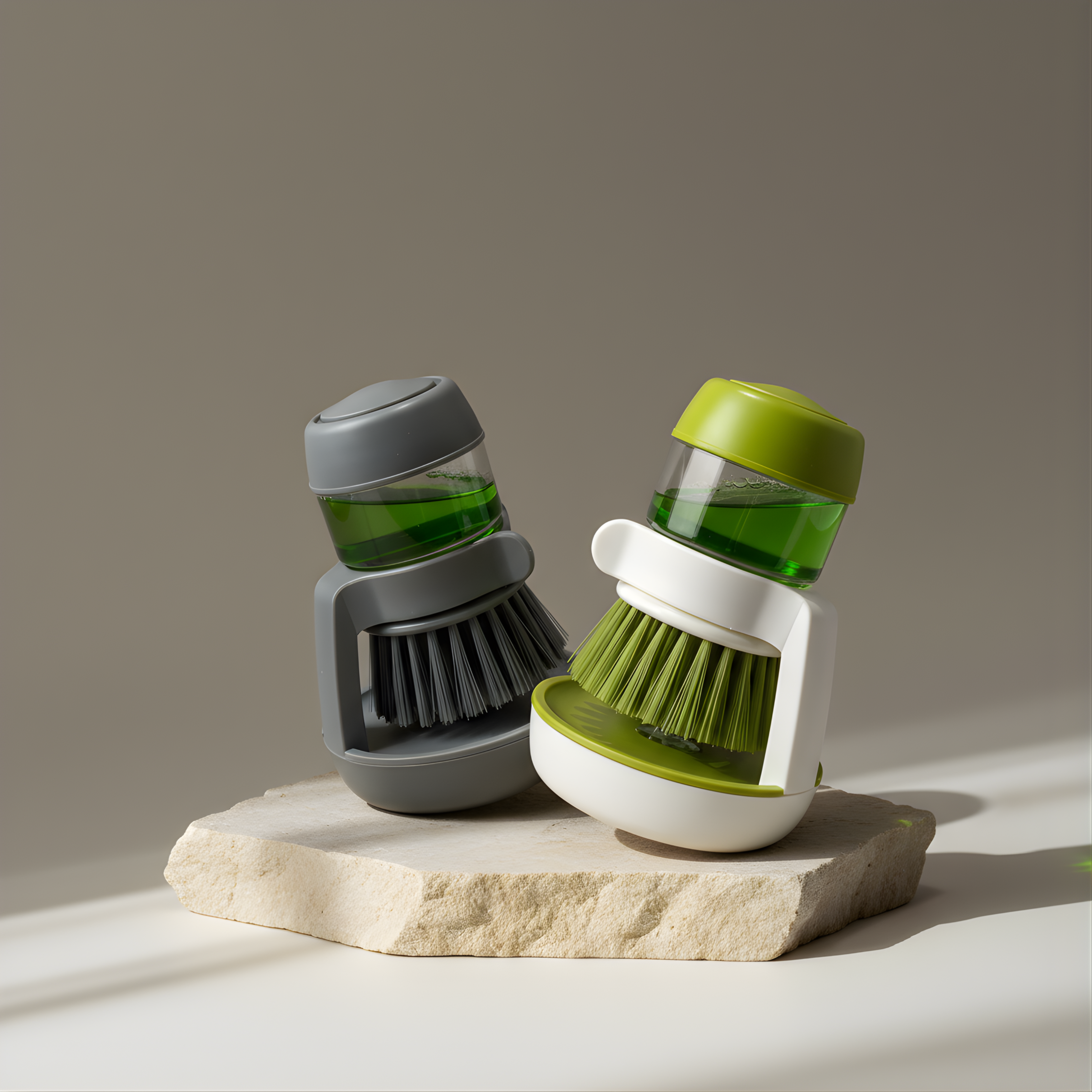 Dish Washing Brush with Soap Dispenser