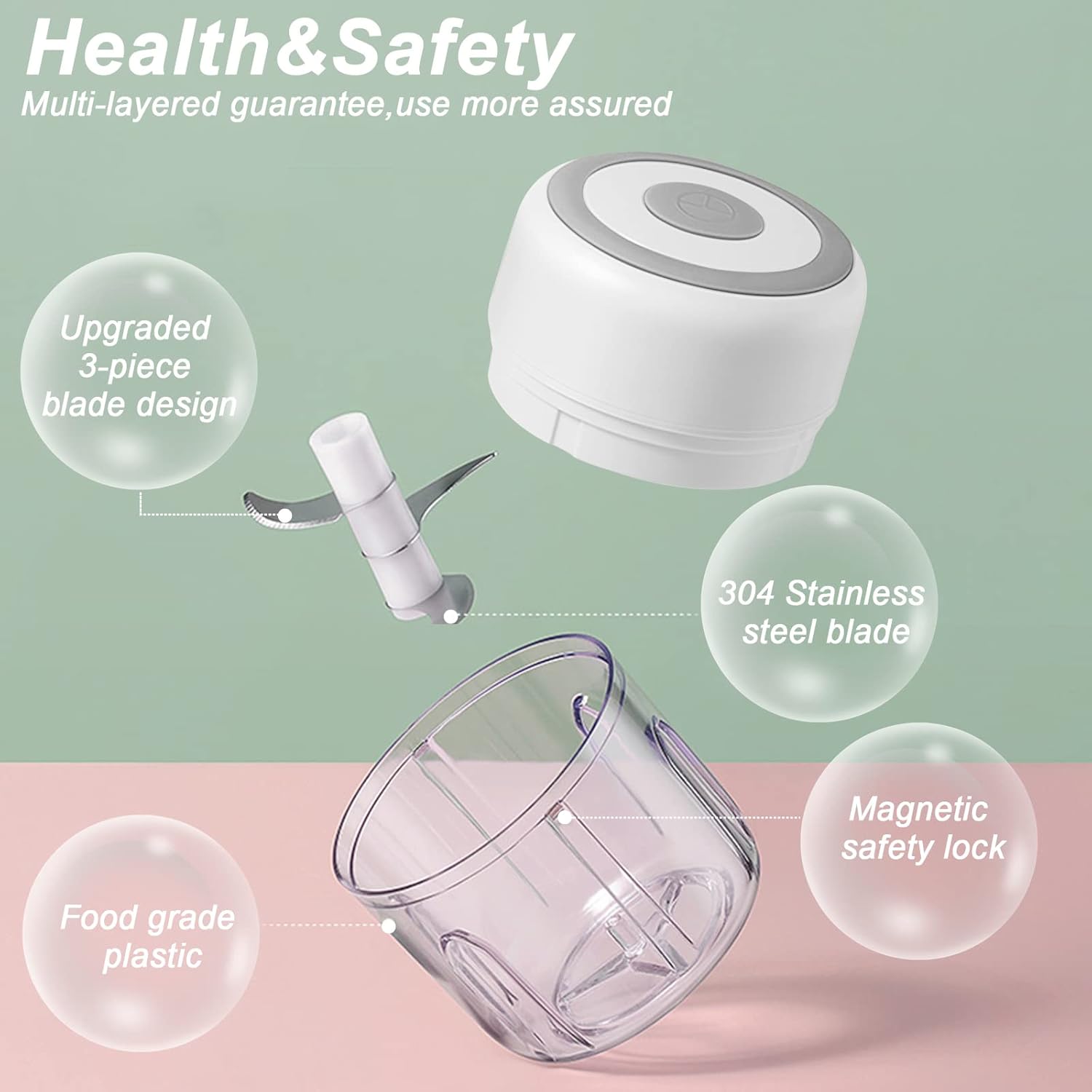 Electric Mini Garlic & Food Chopper