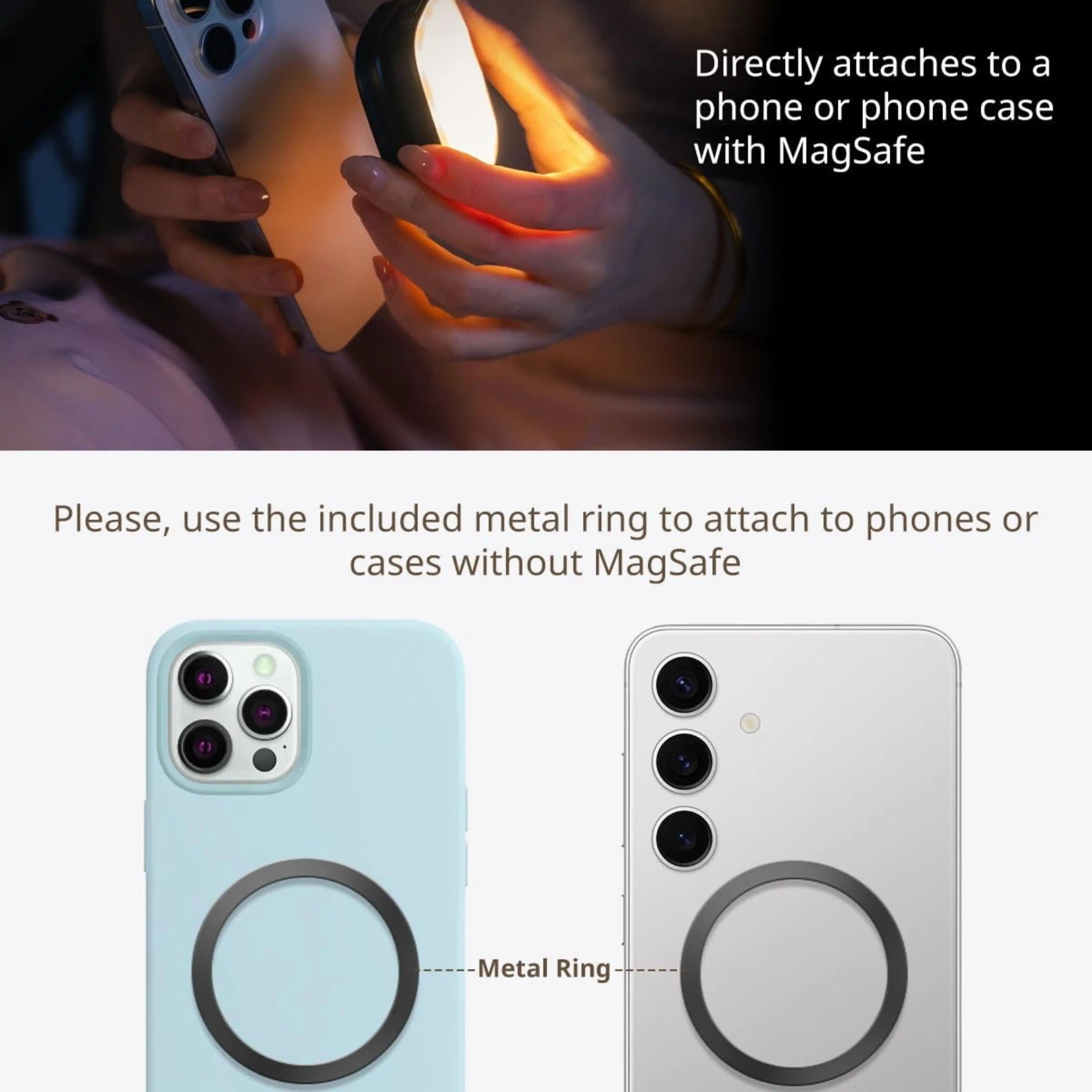 Angonaloy's Original Magnetic Selfie Light With Mirror