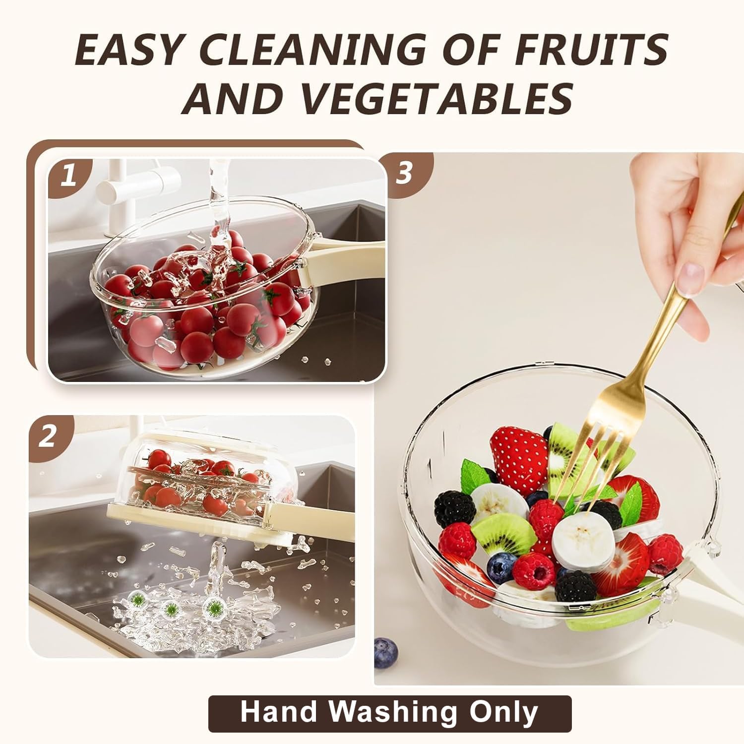 Multipurpose Drain and Storage Basket with Lid