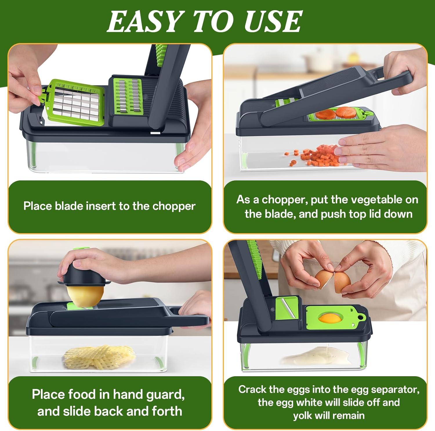 Angonaloy's 16-in-1 Vegetable Chopper