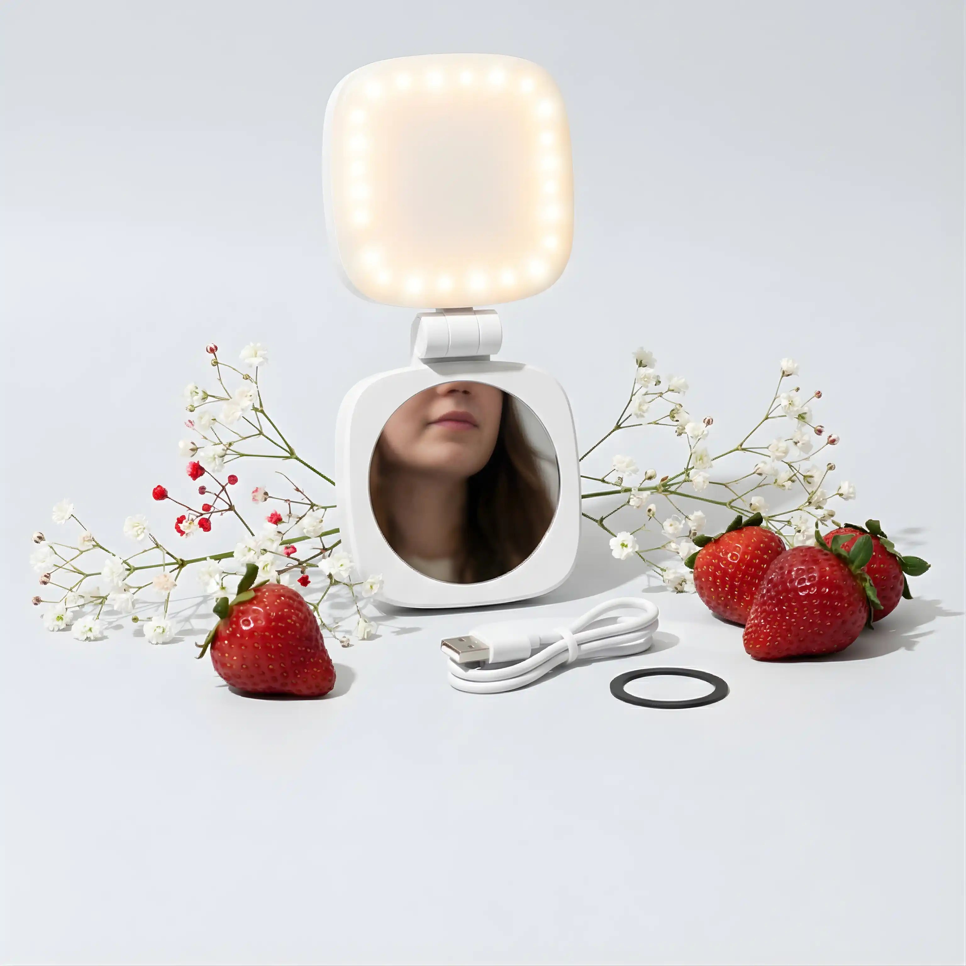 Angonaloy's Original Magnetic Selfie Light With Mirror
