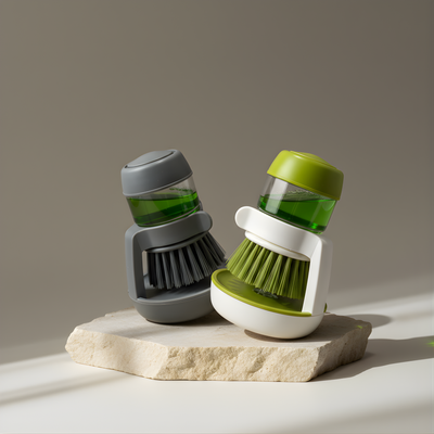 Dish Washing Brush with Soap Dispenser