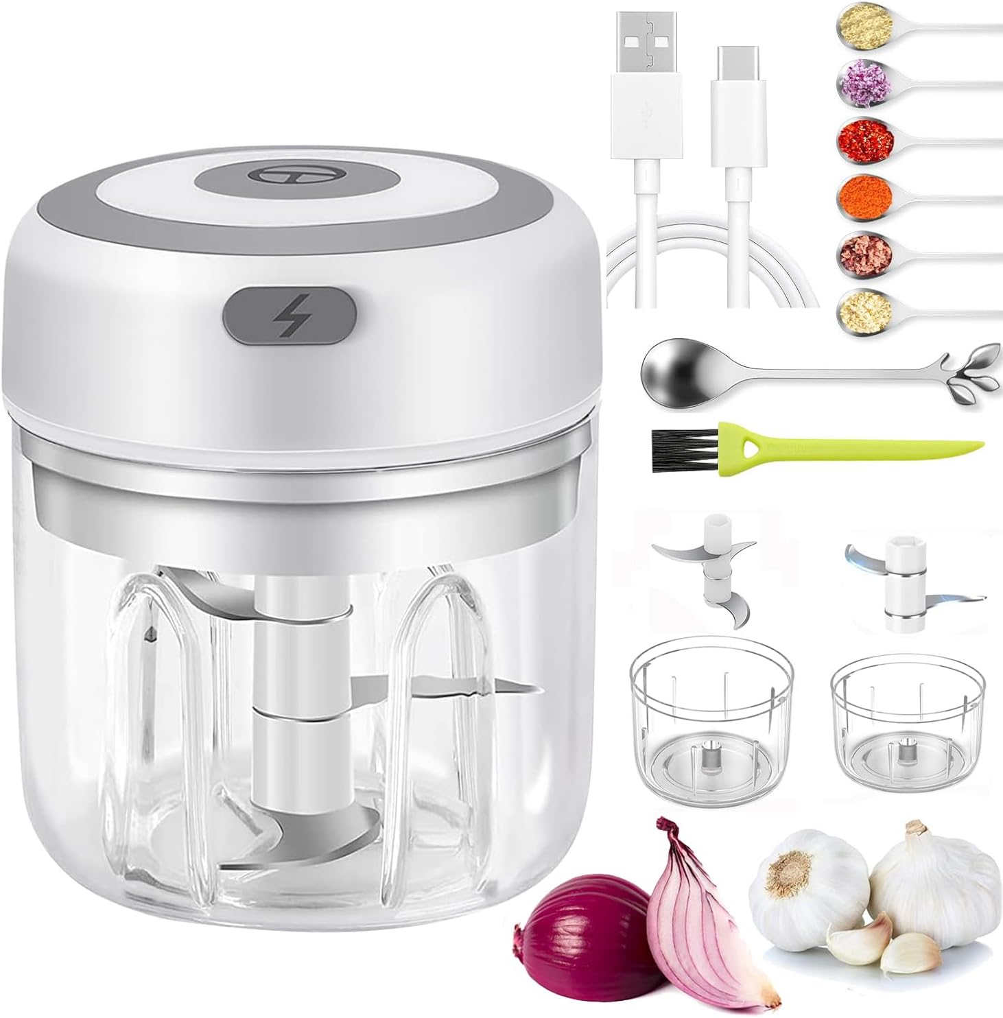 Electric Mini Garlic & Food Chopper