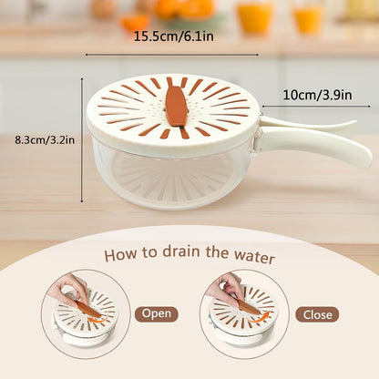 Multipurpose Drain and Storage Basket with Lid