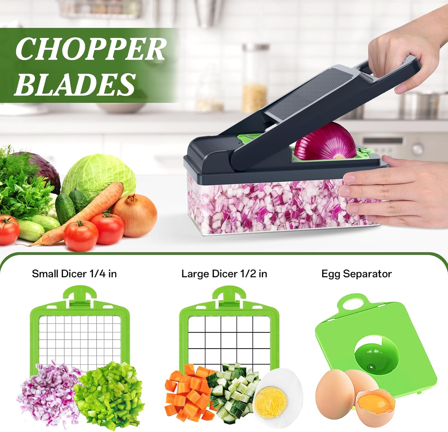 Angonaloy's  16-in-1 Vegetable Chopper