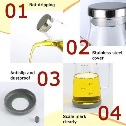 Glass Oil Dispenser Jar