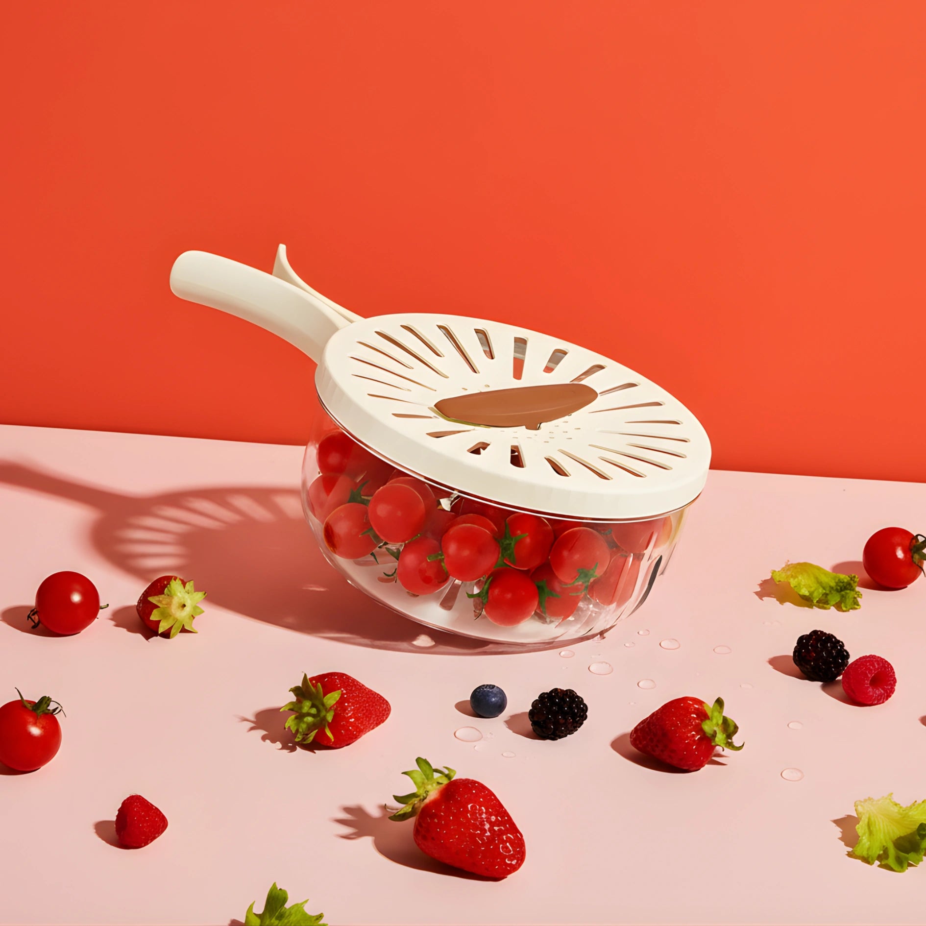 Multipurpose Drain and Storage Basket with Lid