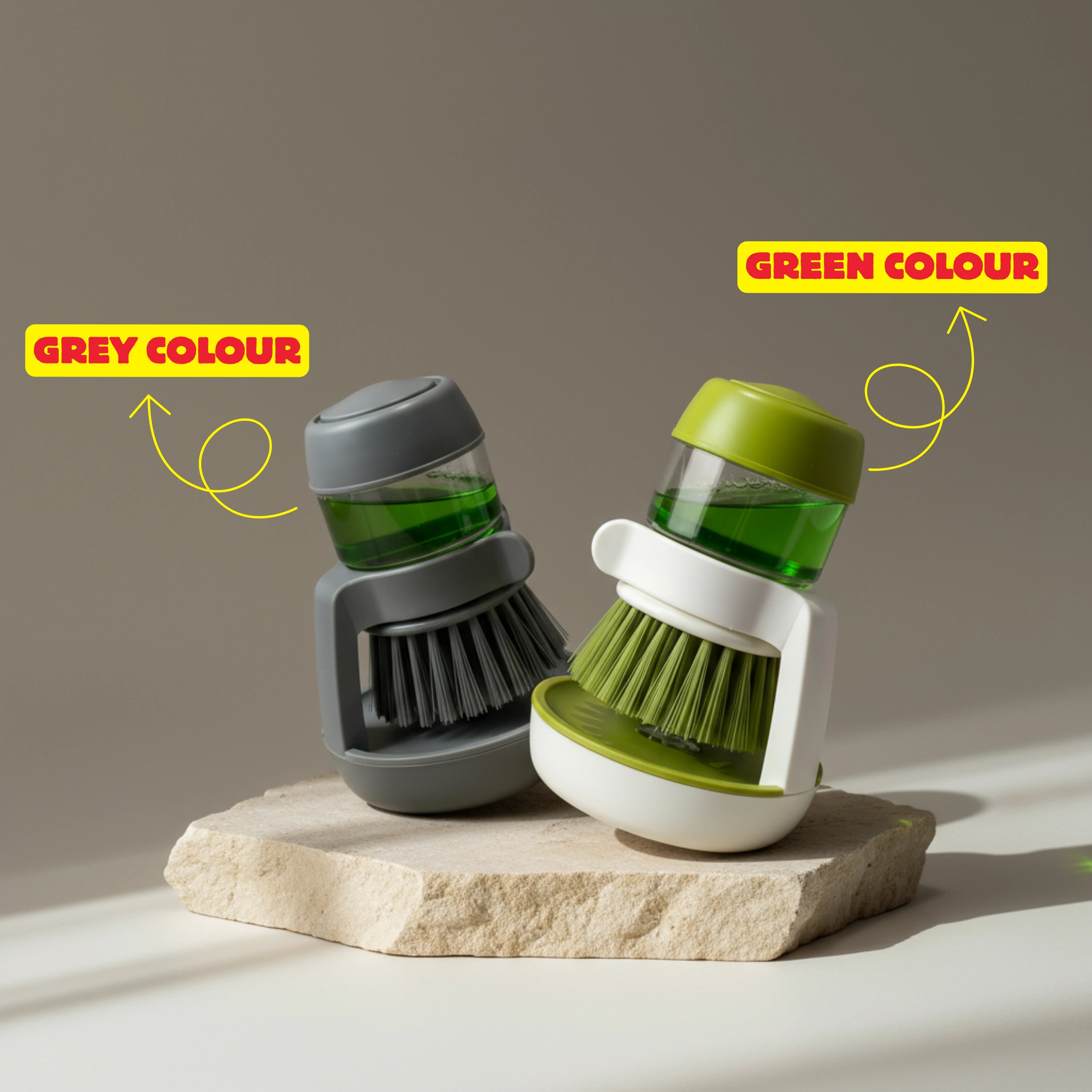 Dish Washing Brush with Soap Dispenser